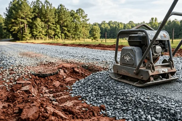 Gravel driveway pothole repair in Waynesboro GA